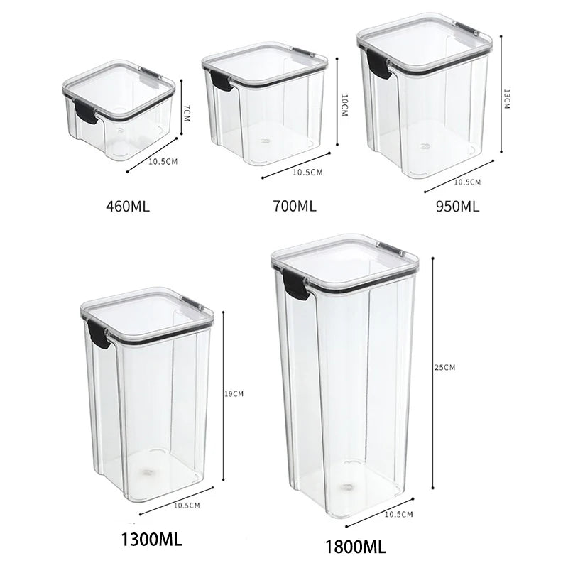 ClearStack Food Storage Jars